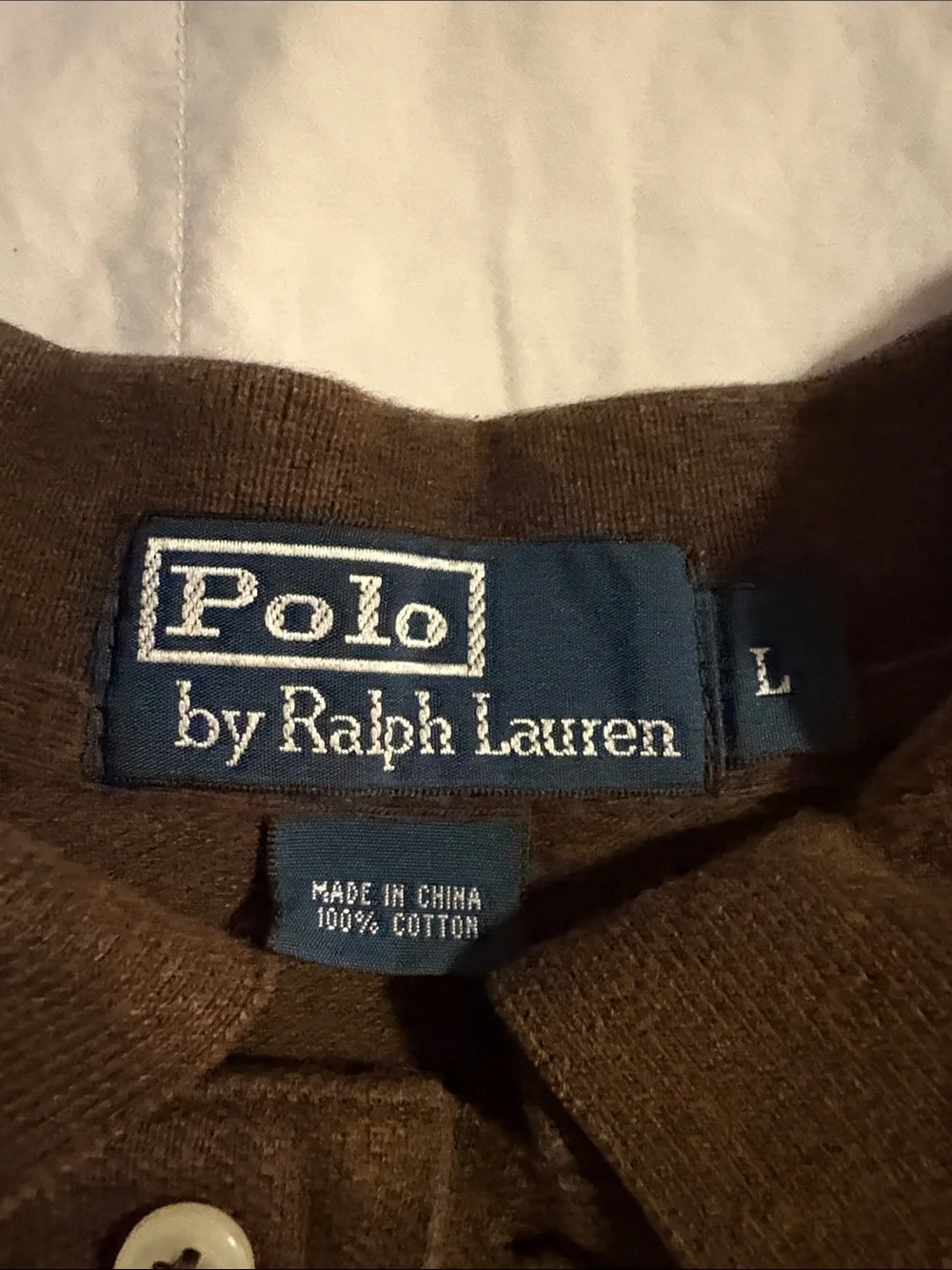 Ralph Lauren Brown Classic Polo Shirt L